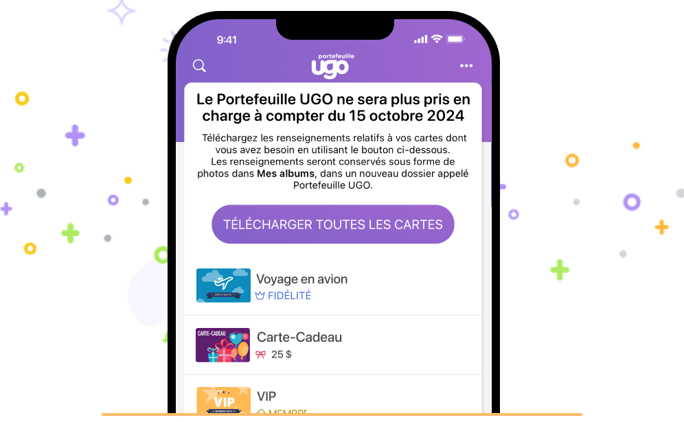 Téléchargement de vos cartes